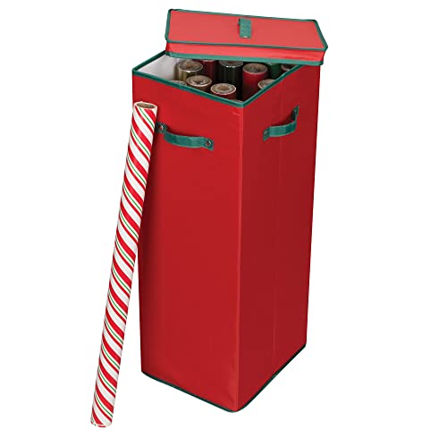 Medium Red Christmas Tree Ornament Storage Box P761