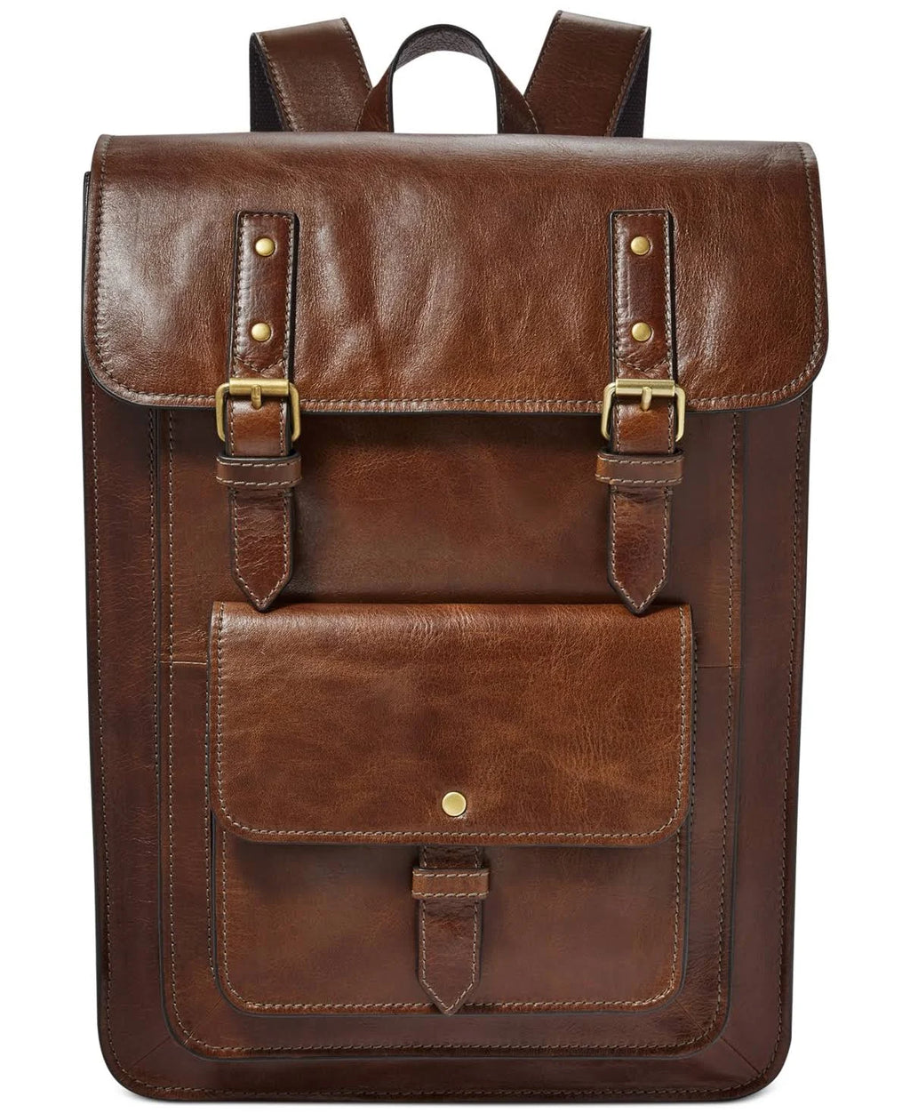 Cognac Leather Rucksack W259329