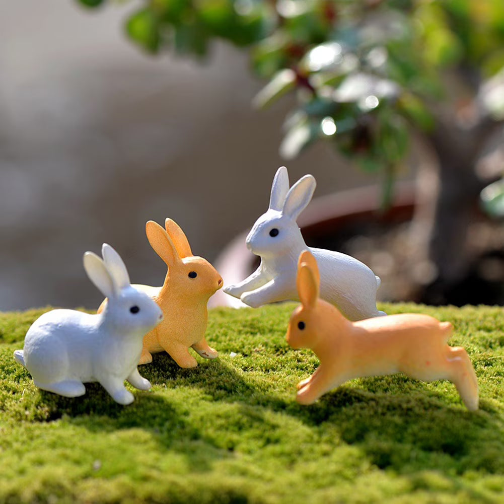 Rabbit Miniature Landscape DIY Garden Decor Ornament Q6982