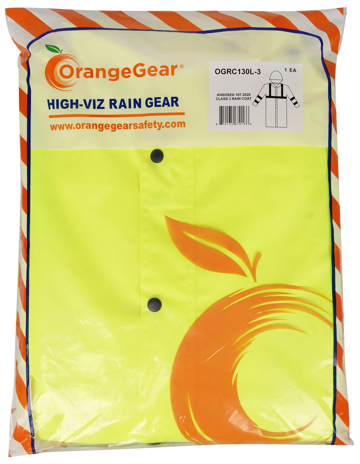 Lime Waterproof Rain Coat Q875681