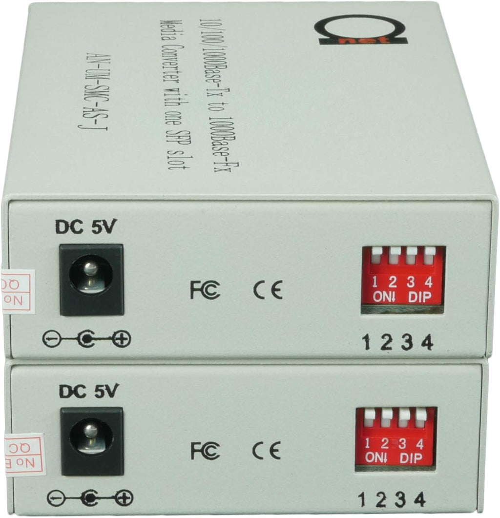 Single Mode LC WDM Single Fiber Bi-Di Gigabit Media Converter 20km to UTP Cat5e Cat6 10/100/1000 RJ-45 - 1 Pair C73885