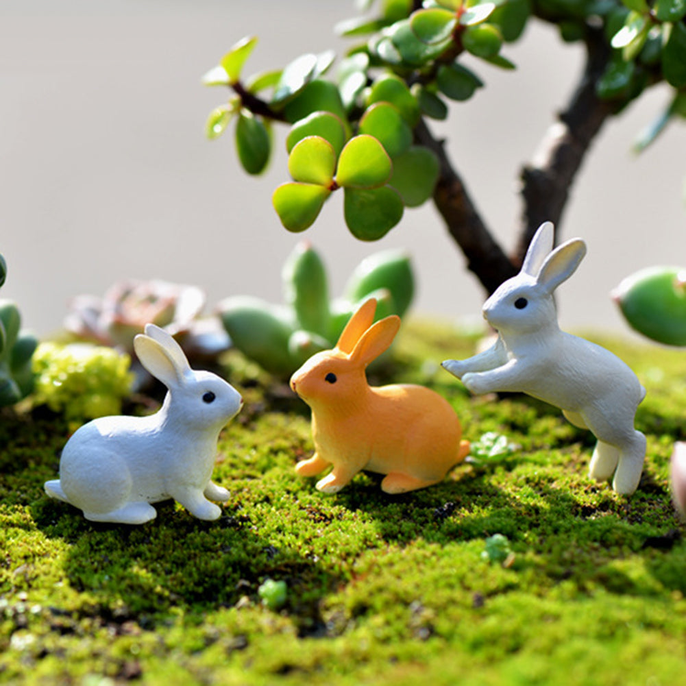Rabbit Miniature Landscape DIY Garden Decor Ornament Q6982