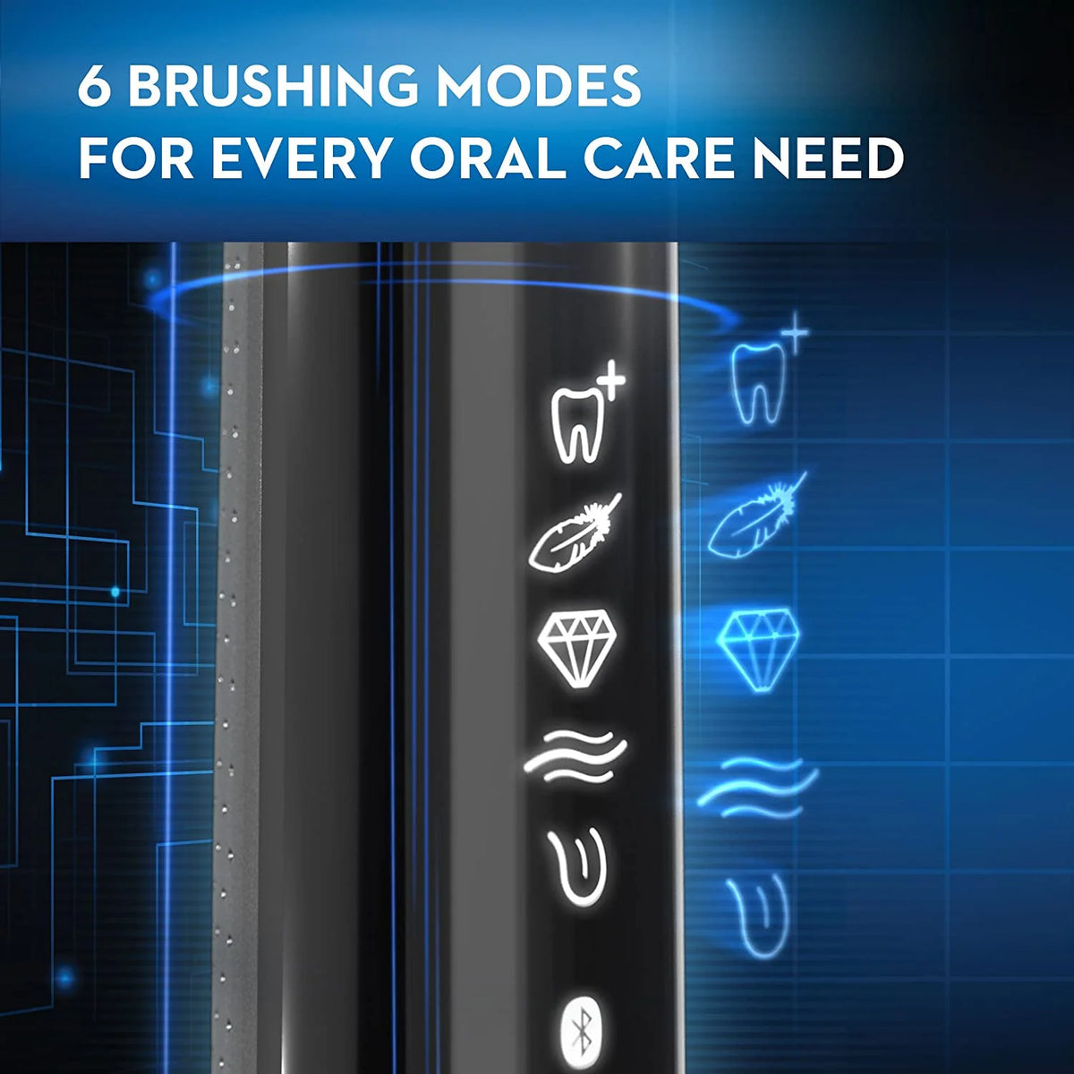 Black Electric Toothbrush V5007