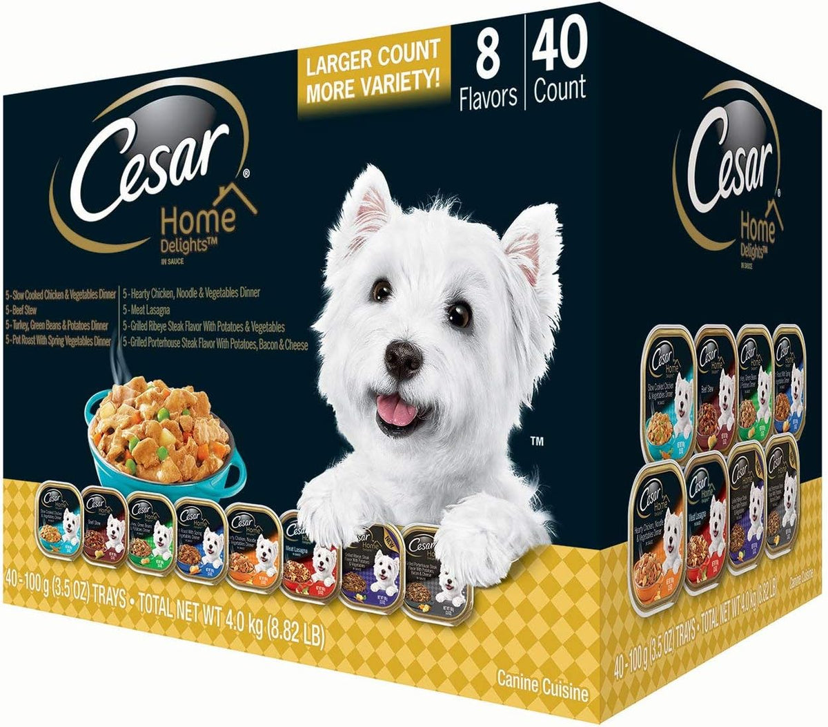 Wet Dog Food Variety Pack 3.5 oz 40 ct C243