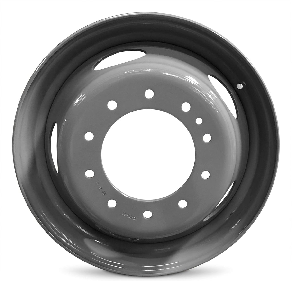 19.5 Inch 10 Lug Gray Steel Wheel Rim V290