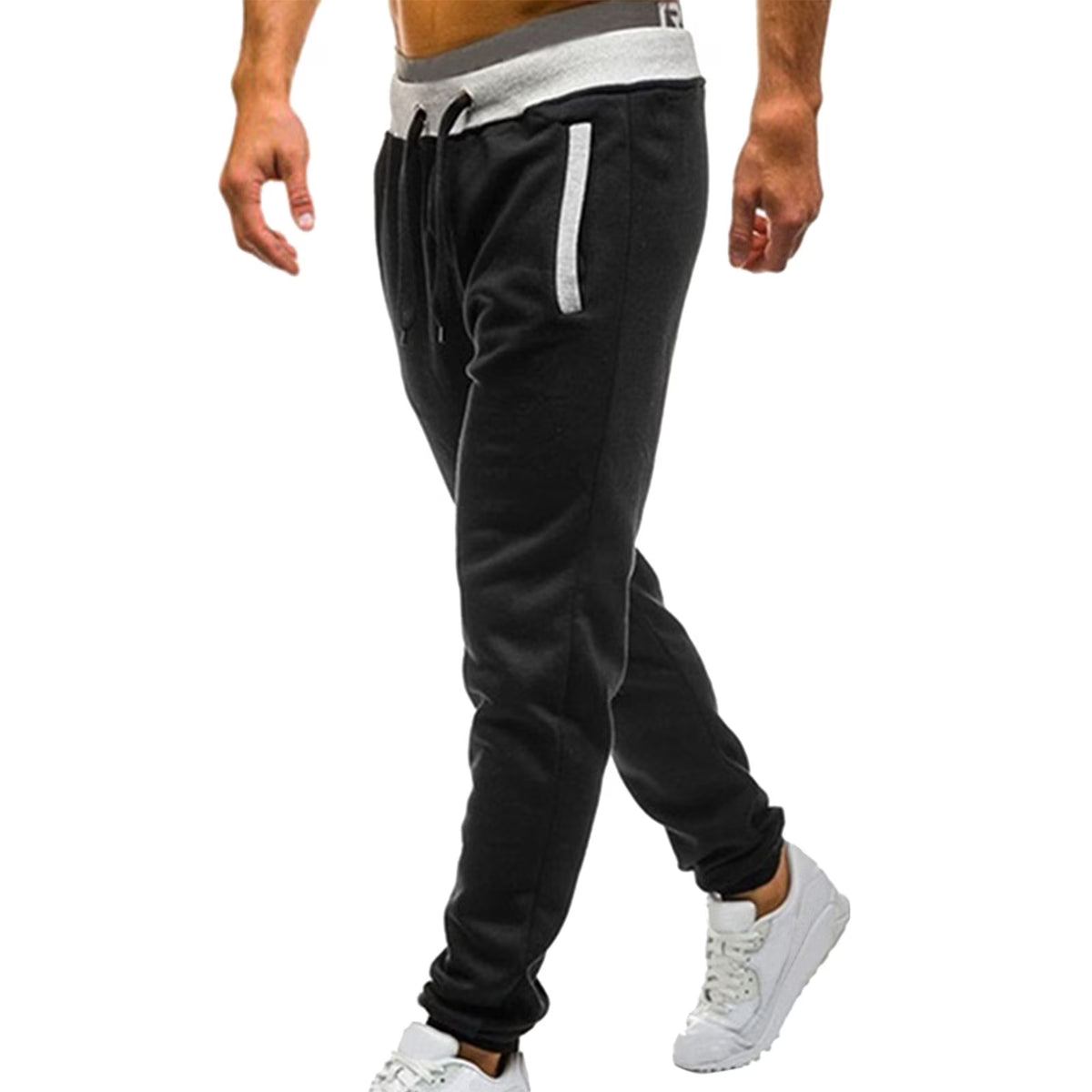 Men's Casual Jogging Pants, Polyester Sweatpants with Pockets N37251