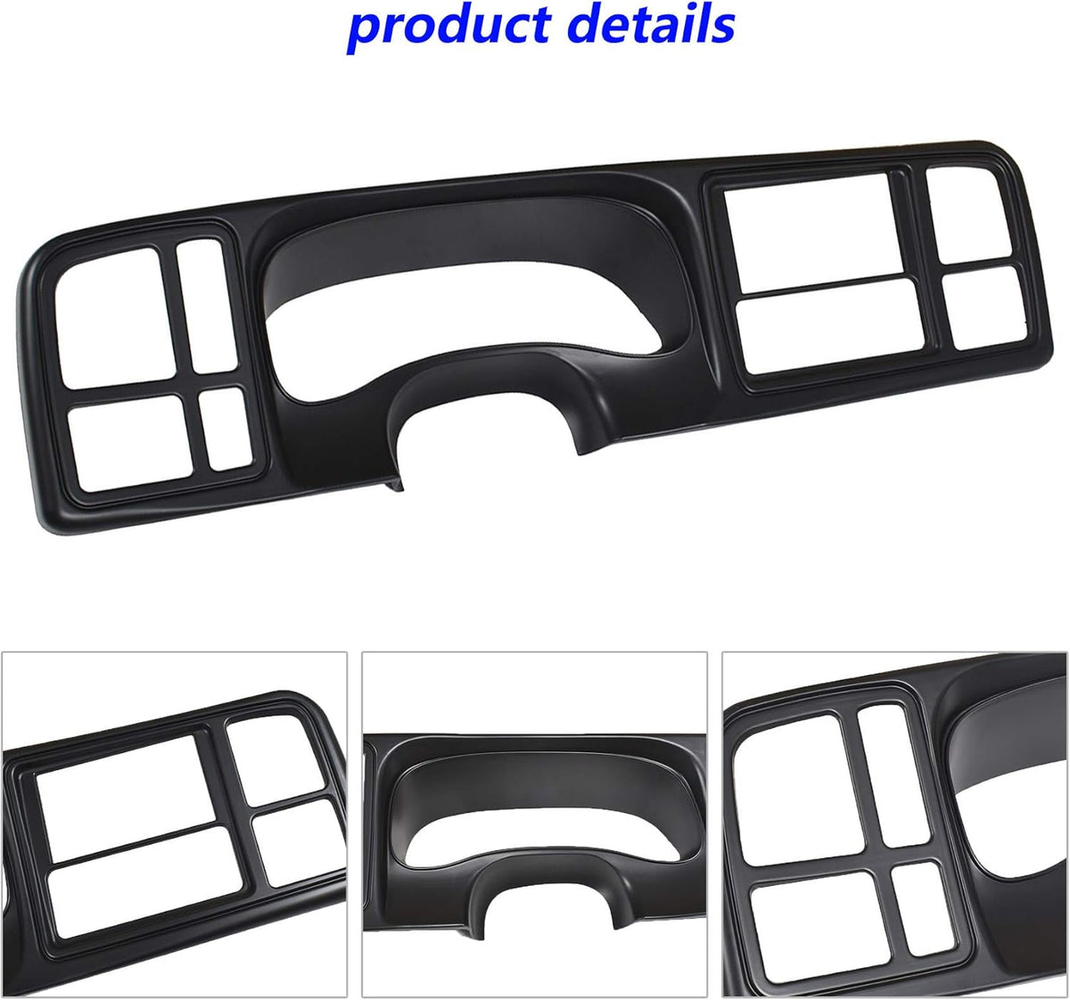 Double Din Truck Dash Kit Matte Black L80738