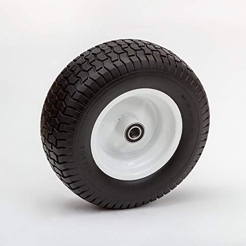 16x6.50-8 Flat Free Wheel and Tire with 4" Hub T242