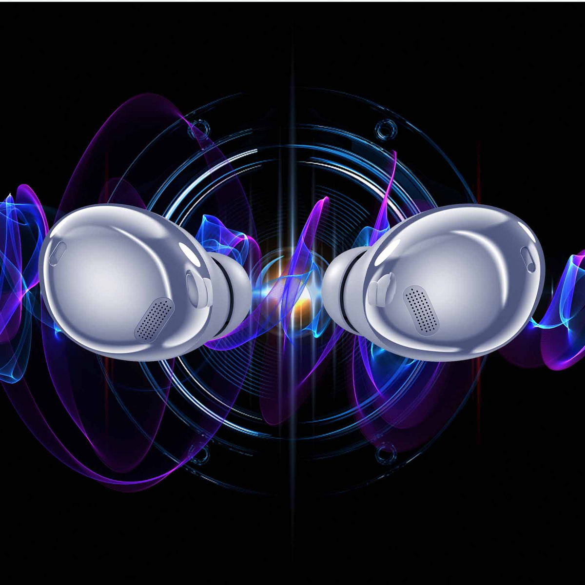 Purple True Wireless Earbuds with Active Noise Cancelling J761