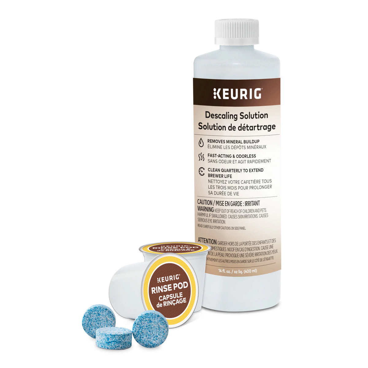 3-Month Brewer Maintenance Kit with Cleaning Tablets, Descaling Solution, Water Filter Cartridges & Rinse Pods F6940