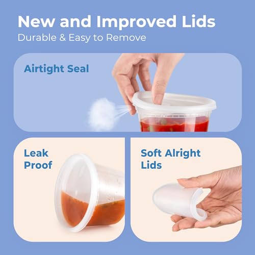 24 Pack 32 oz Deli Containers with Lids U40383