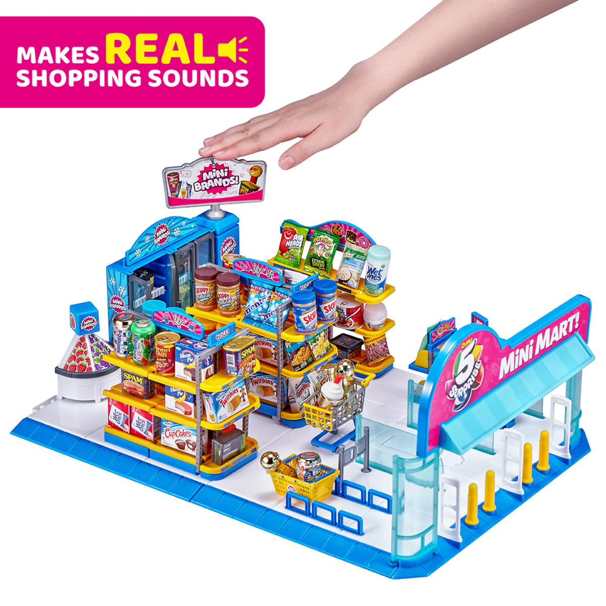 Mini Brands Series 2 Electronic Mini Mart with 4 Mystery Mini Brands Playset Q841