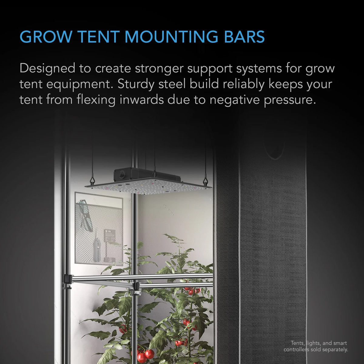 4x4' Steel Mounting Bars for Grow Tents Z579238