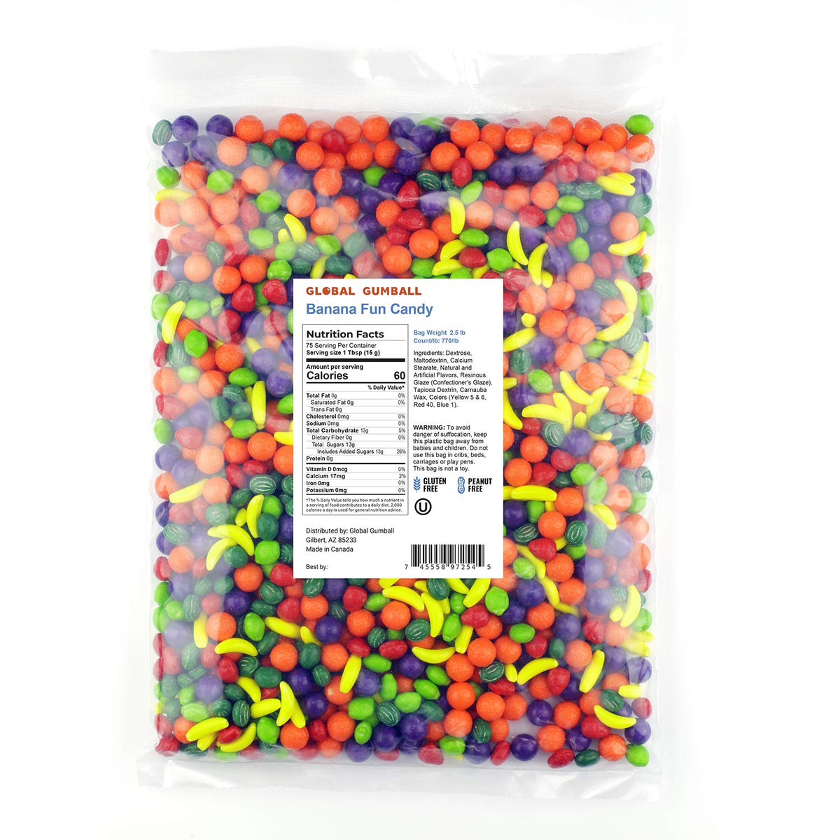 2 Lb Fruit Shape Hard Candy U164833