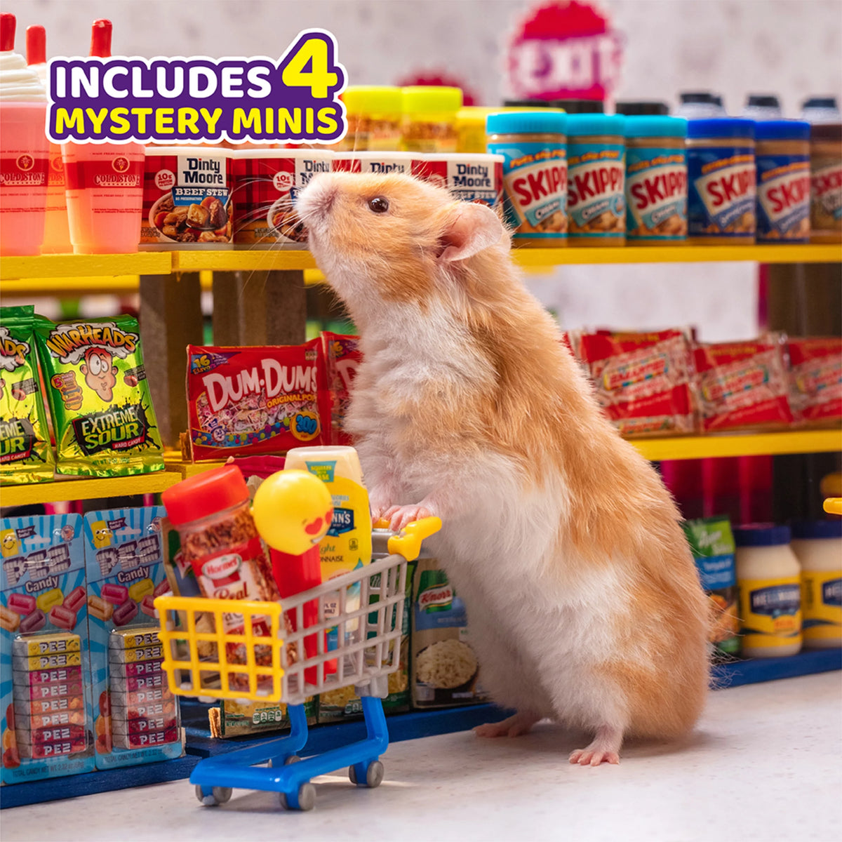 Mini Brands Series 2 Electronic Mini Mart with 4 Mystery Mini Brands Playset Q841