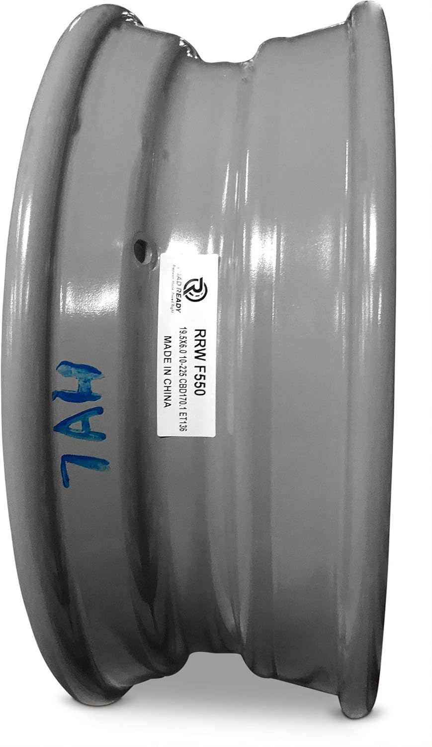19.5 Inch 10 Lug Gray Steel Wheel Rim V290