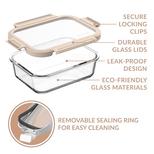 4-Piece Glass Food Storage Set Y5686