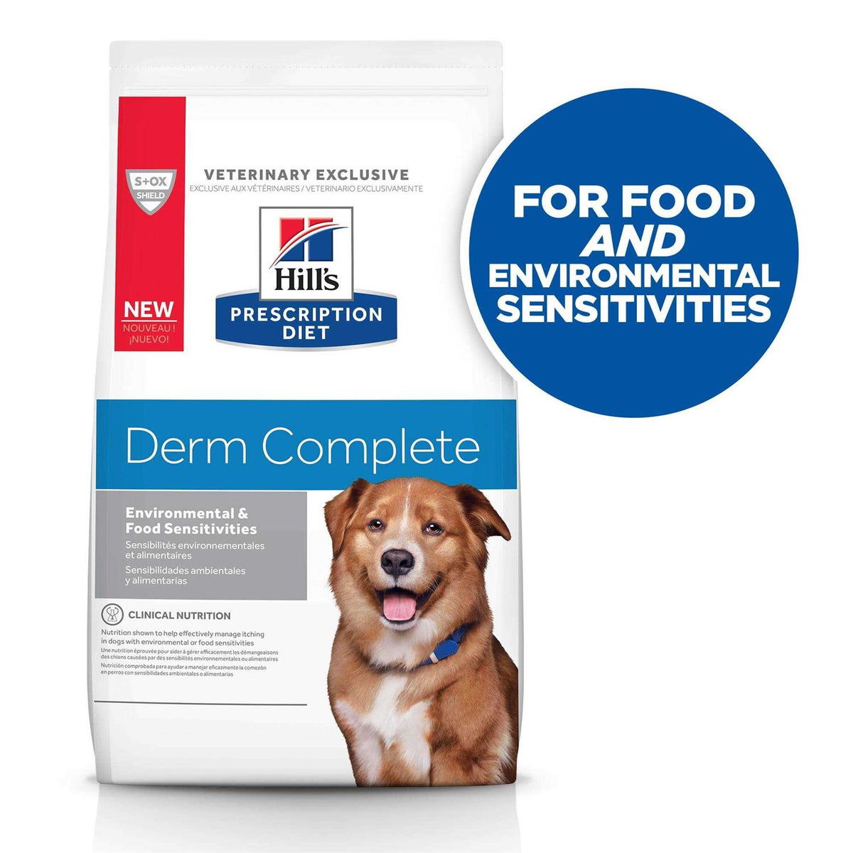 Prescription Diet Derm Complete Skin & Food Sensitivities Dry Dog Food U1559