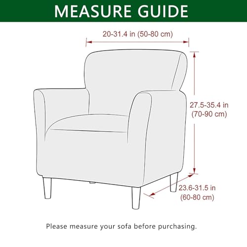 1-Piece Stretch Armchair Slipcover with Arms V4258