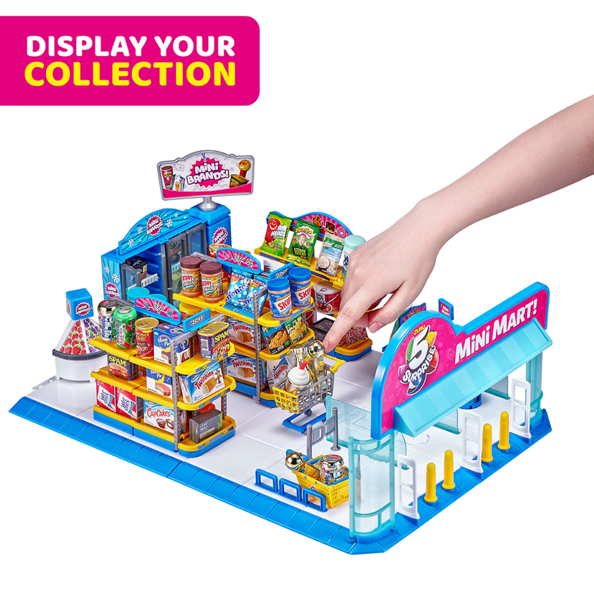 Mini Brands Series 2 Electronic Mini Mart with 4 Mystery Mini Brands Playset Q841