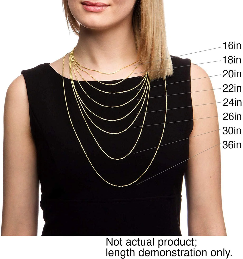 10K Yellow Gold 1.7mm Singapore Pendant Chain Necklace Q654391