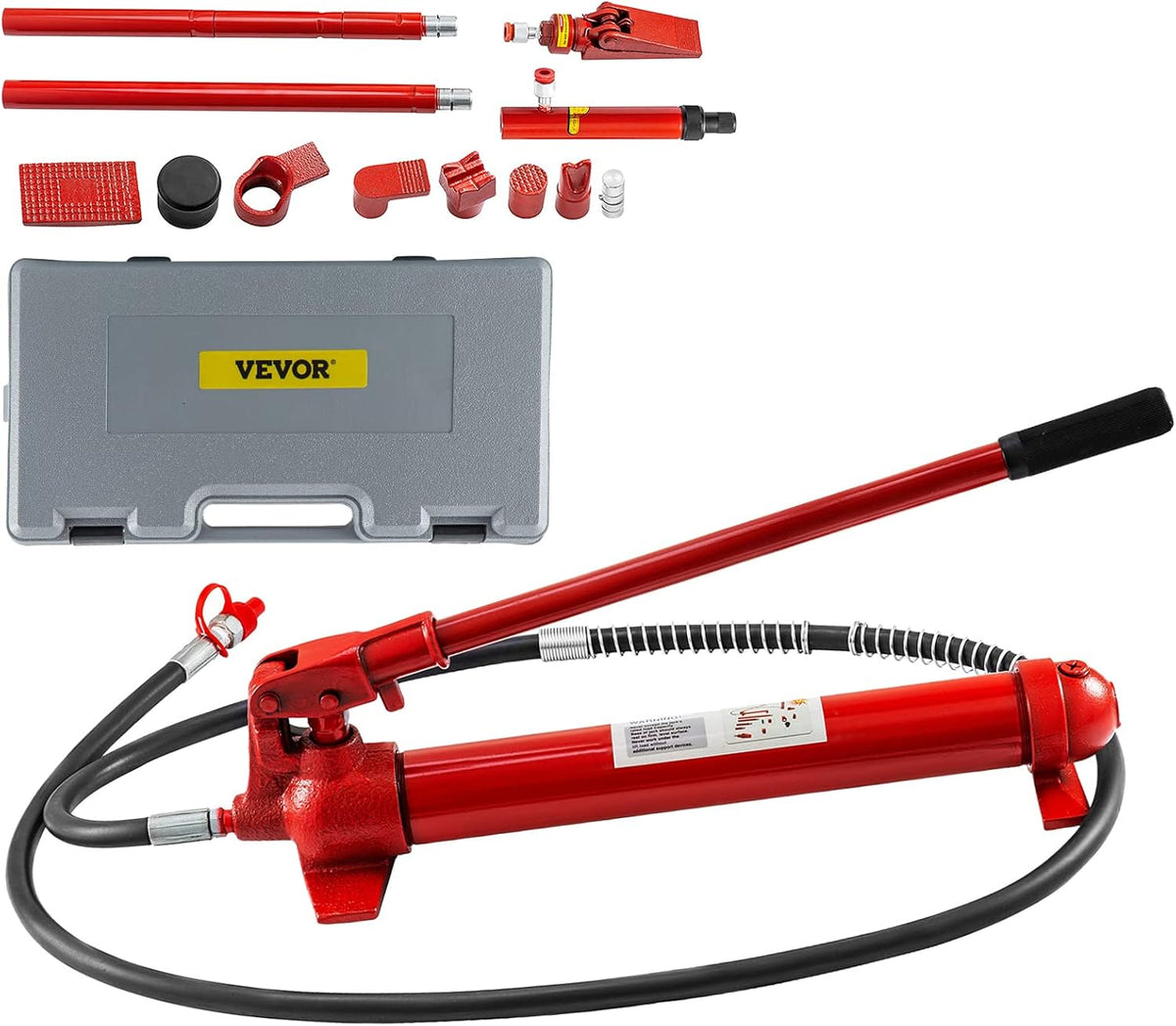 12 Ton Porta Power Kit Hydraulic Car Jack Ram 5.3 inch Lifting Height W5774