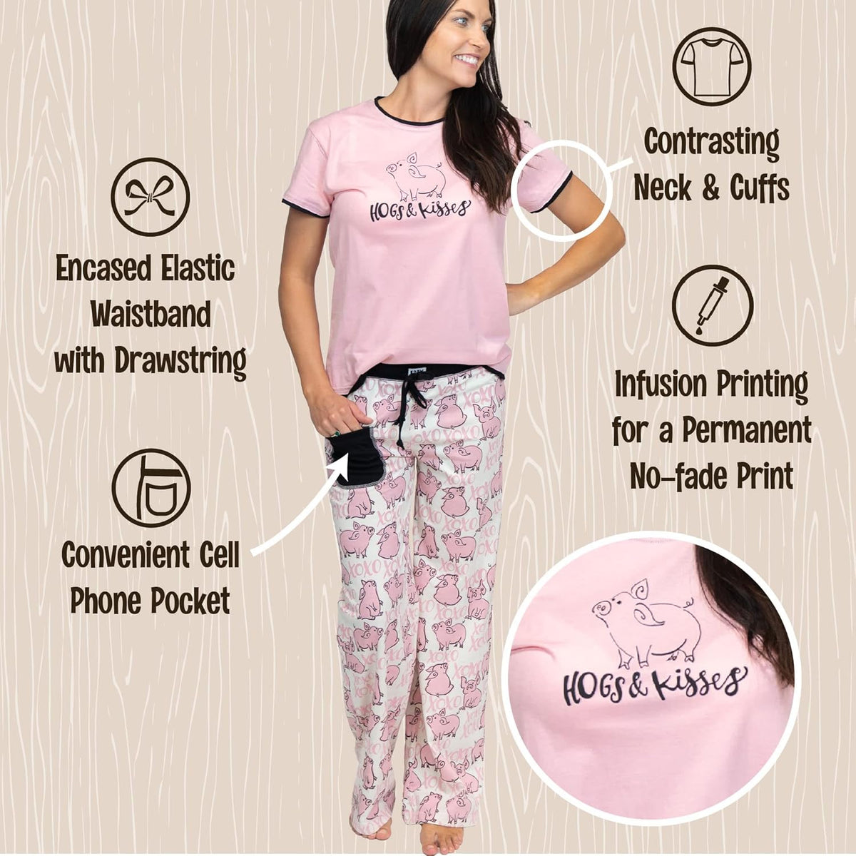 Women's Short Sleeve Pajama Set F57650