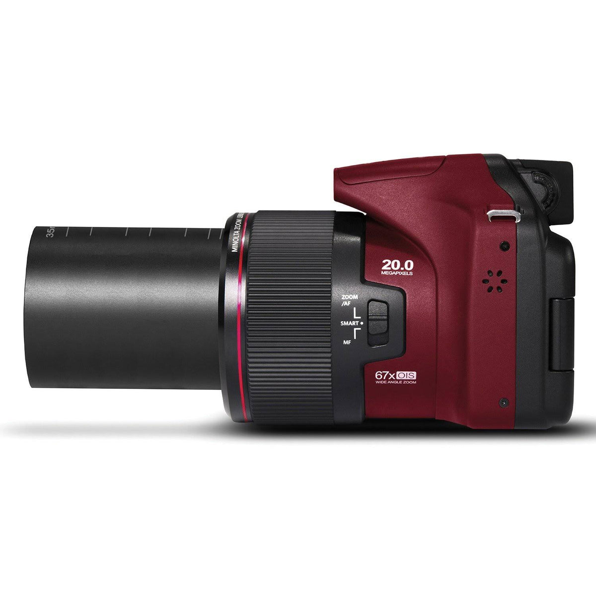 20.0-Megapixel 1080p Full HD 67x Optical Zoom Wi-Fi Bridge Camera (Red) F891