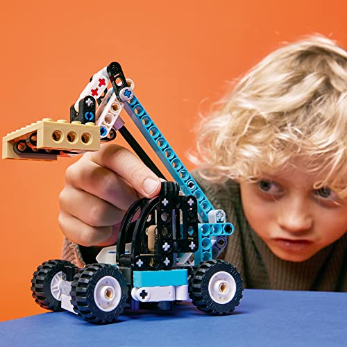 2 in 1 Telehandler Forklift Tow Truck Building Set Z100