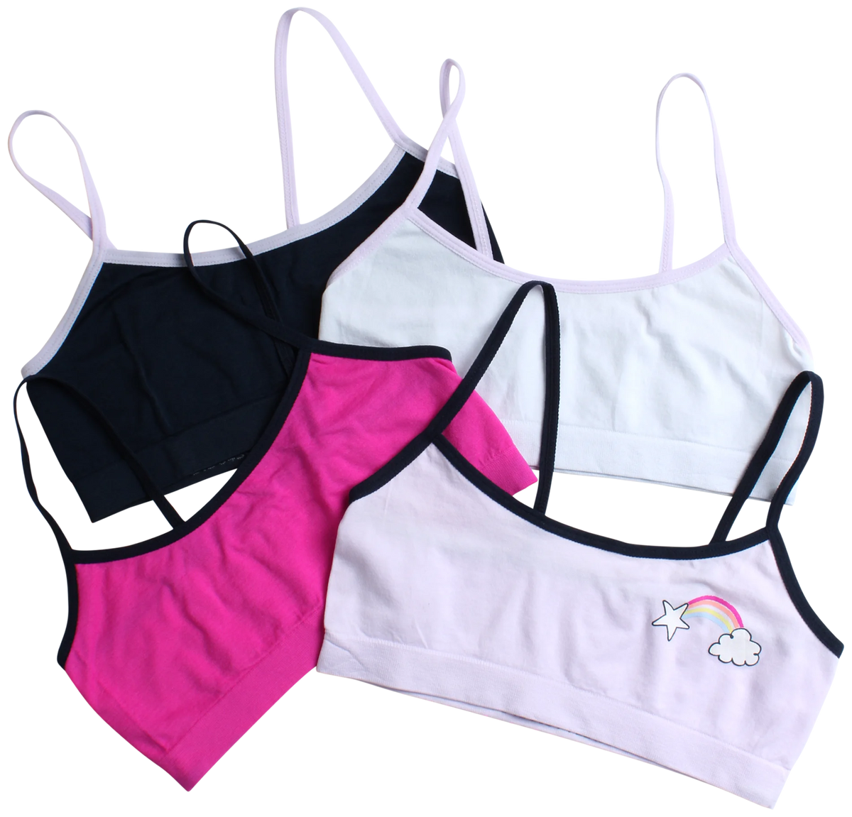 8 Pack Seamless Girls' Training Bra Bralette F985