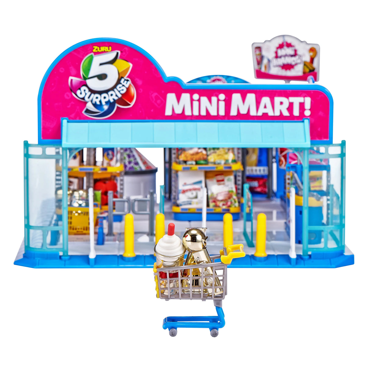 Mini Brands Series 2 Electronic Mini Mart with 4 Mystery Mini Brands Playset Q841