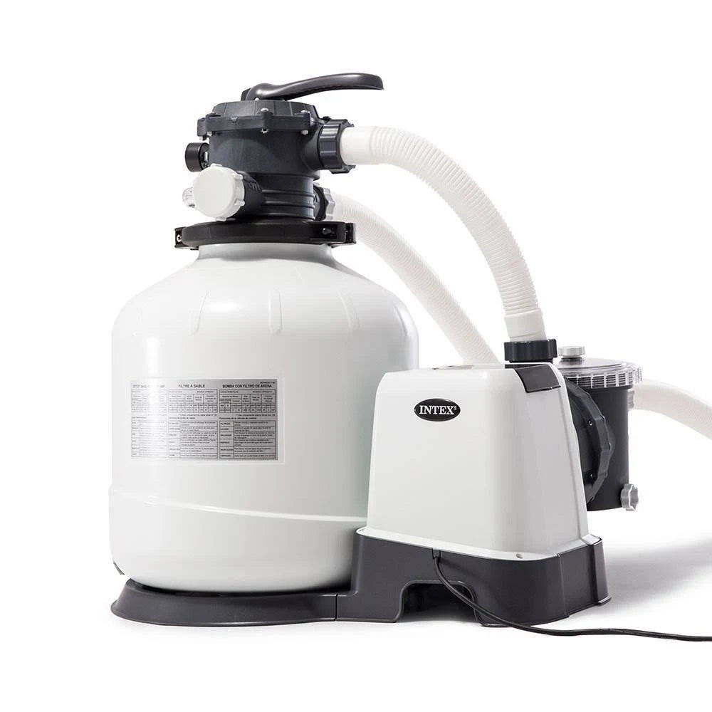 Above Ground Pool Sand Filter Pump with Deluxe Pool Maintenance Kit N3598