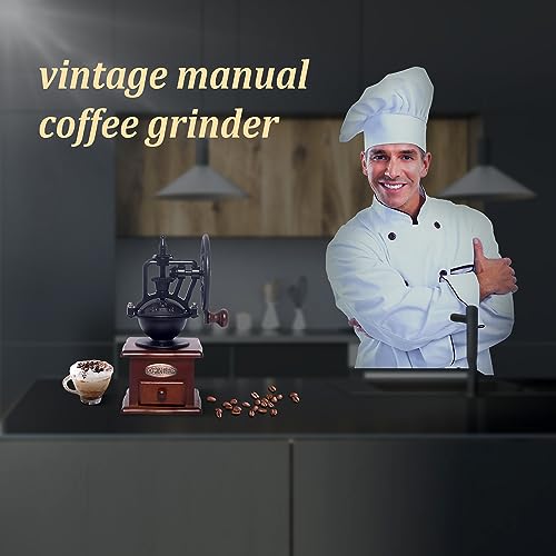 Vintage Wooden Manual Coffee Bean Grinder A83631