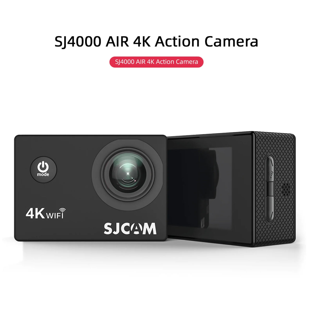 4K Sports Camera with 2-inch IPS Screen, 16MP, 170° Wide Angle, Waterproof Case Y781287