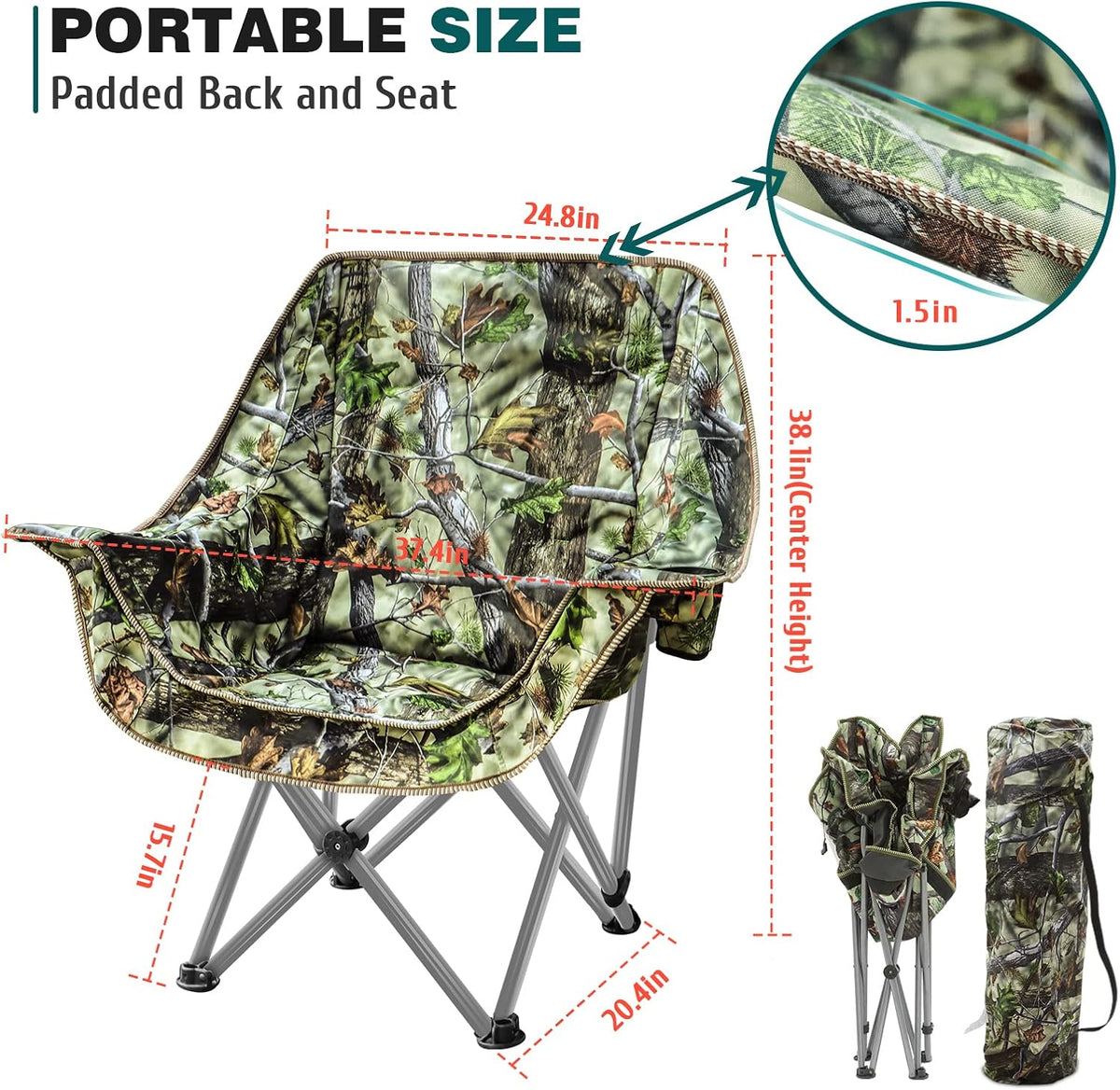 Camo Blind Folding Camping Chair M742699