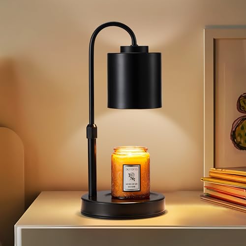 White Gold Height Adjustable Electric Candle Warmer with Timer and Dimmer X77295