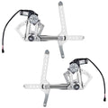 Front Power Window Regulators with Lift Motors Compatible with 88-02 C/K Pickup Truck Pack of 2 V1606