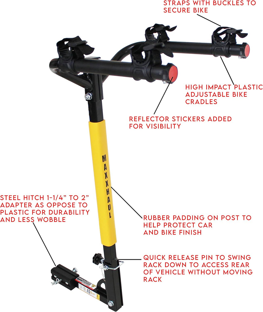 Hitch Mount 2 Bike Rack, 100 lb. Capacity L7868