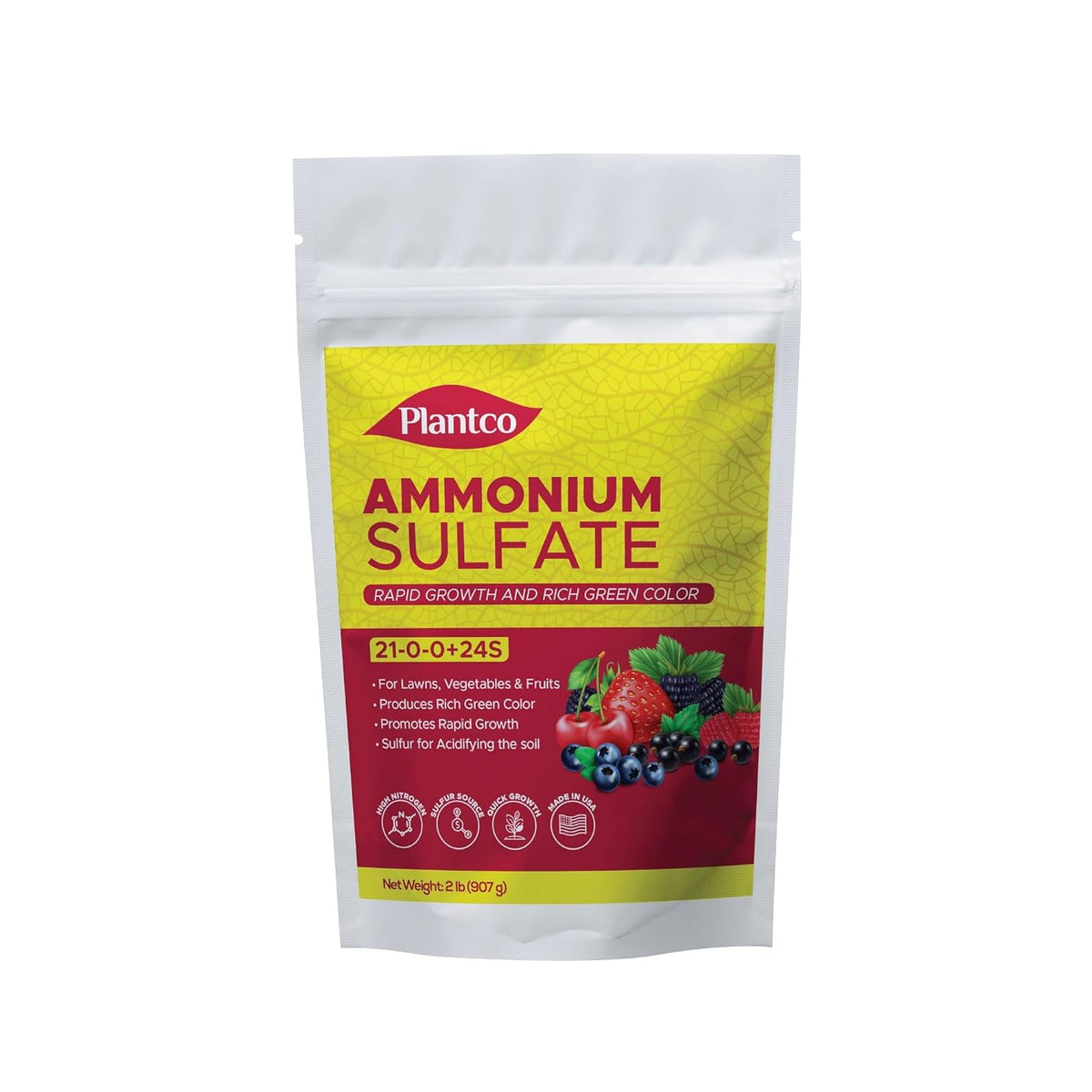 Ammonium Sulfate 21-0-0 Fertilizer 2 lb Bag M95656