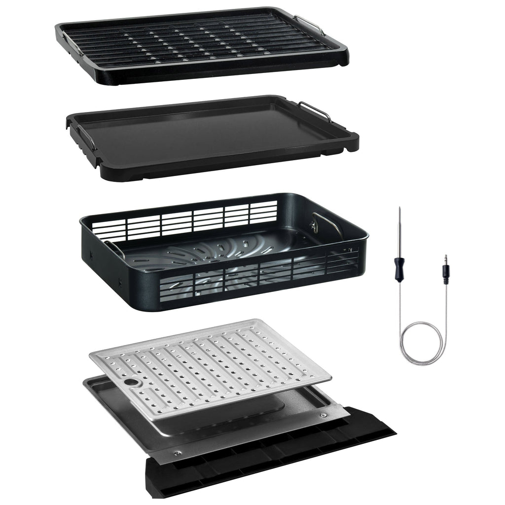 Smokeless Grill, Griddle, & Air Fryer with Built-in Temperature Probe L495889