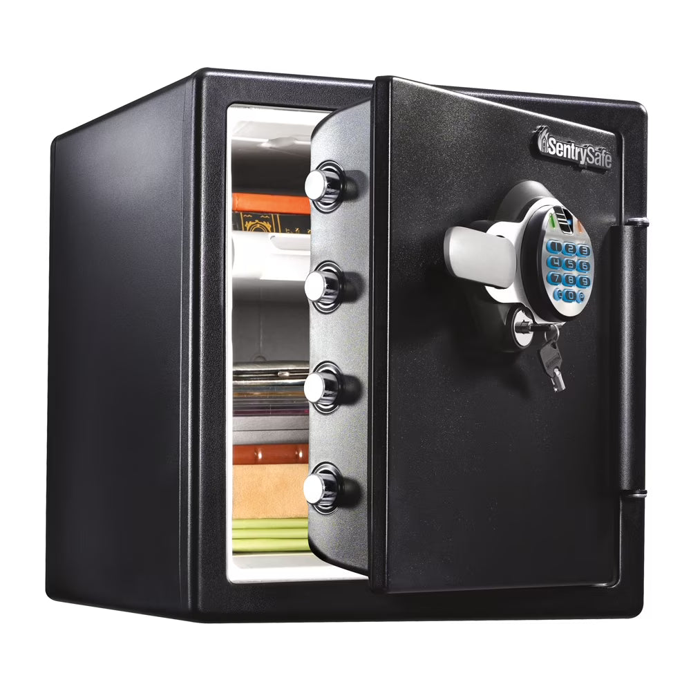 Fire-Resistant and Water-Resistant Safe with Fingerprint Biometric Lock, 1.23 Cu. ft. L174862