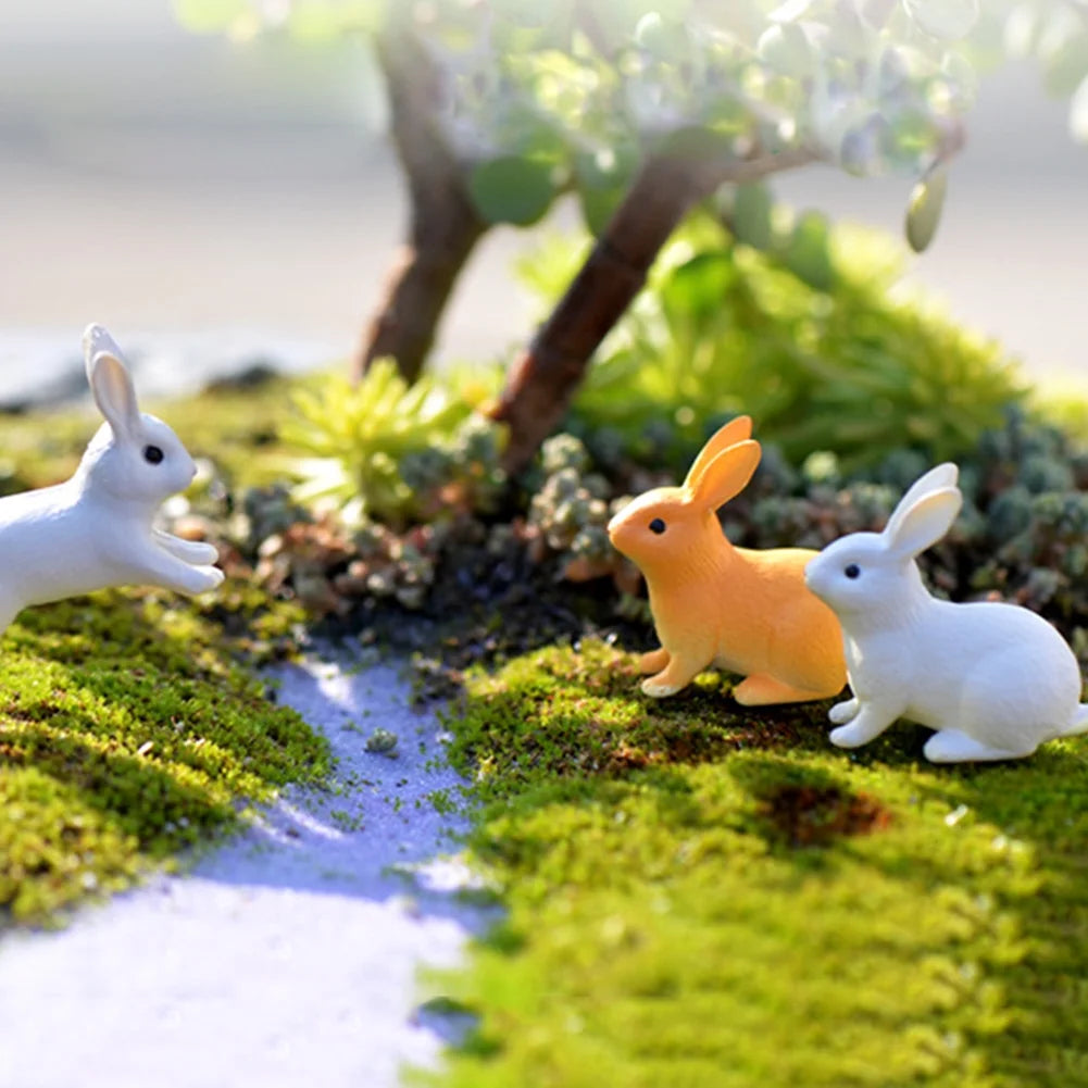 Rabbit Miniature Landscape DIY Garden Decor Ornament Q6982