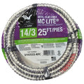 25' 14 Gauge 3 Conductor Aluminum Metal Clad Flexible Conduit L3515