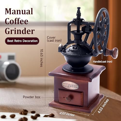 Vintage Wooden Manual Coffee Bean Grinder A83631