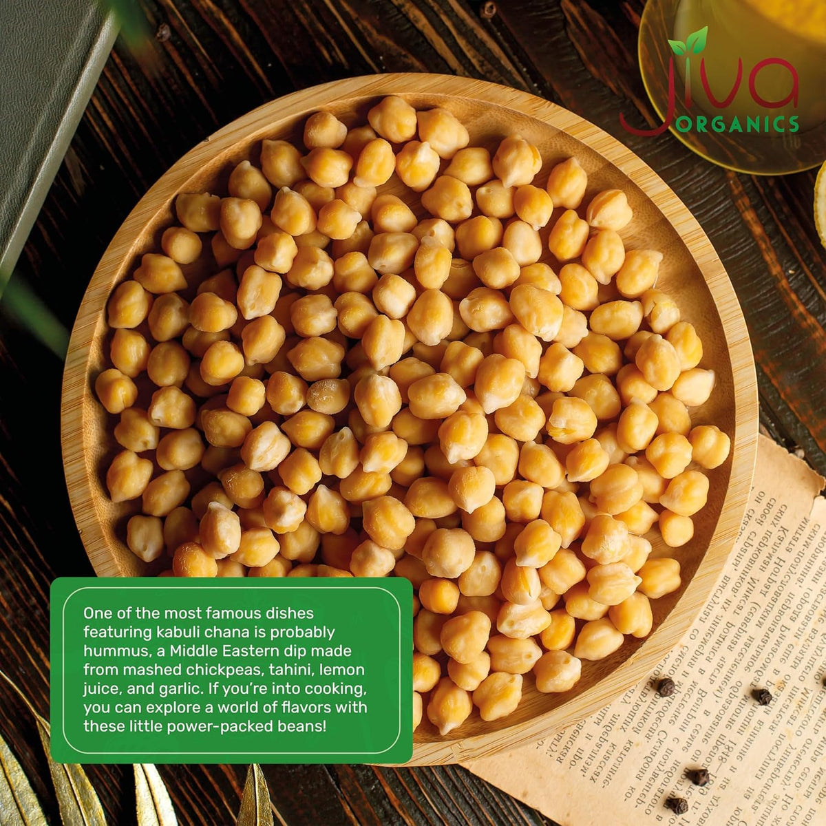 Raw Chickpeas 2 LB Bag W223