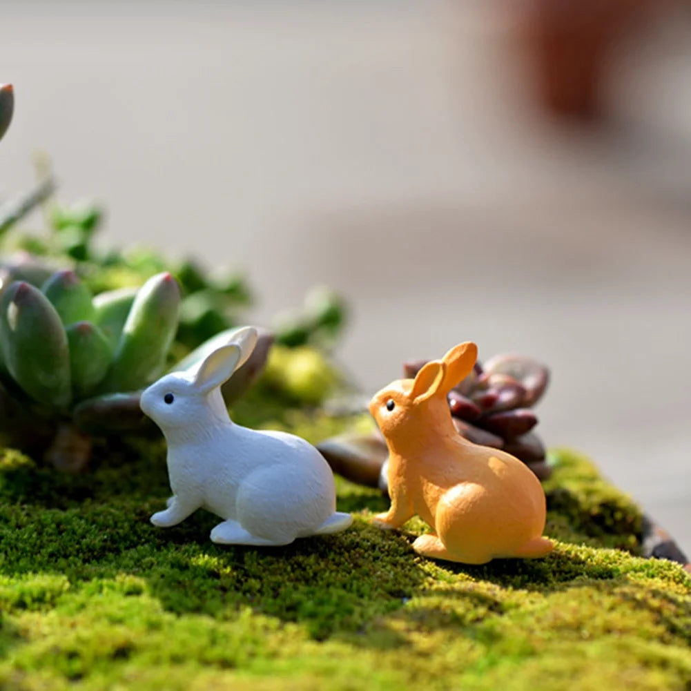 Rabbit Miniature Landscape DIY Garden Decor Ornament Q6982