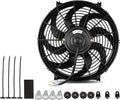 Reversible 14 Inch Engine Radiator Cooling Fan with Mounting Kit 2000 CFM 12 Volts 90 Watts Pack of 2 B231951
