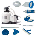 Above Ground Pool Sand Filter Pump with Deluxe Pool Maintenance Kit N3598