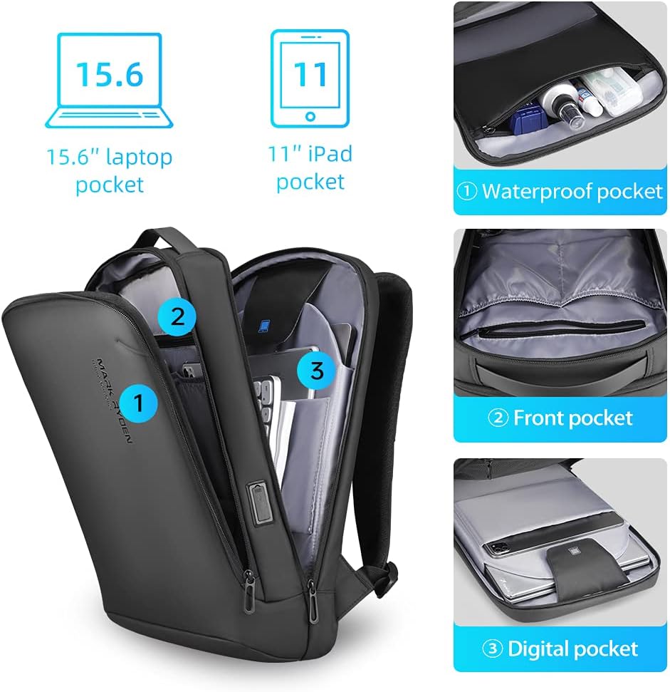 Hard Shell Laptop Backpack for 15.6 inch PC M6222