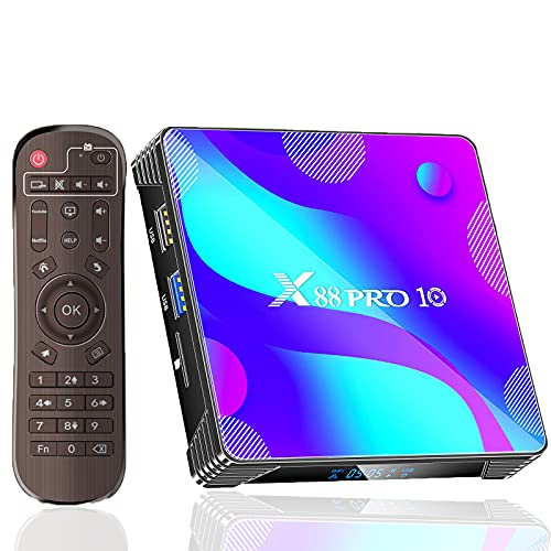 Android TV Box 11.0 Quad Core CPU 2GB 16GB Dual-WiFi 4K UHD H.265 Smart TV Box T80367